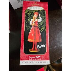 Hallmark 1999 Russian Barbie Christmas Keepsake Ornament #4 Barbies Around World